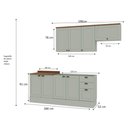 Ver imagem 2 de Conjunto Cozinha Modulada 4 Peças Cm0044 Linha Iluminata Genialflex