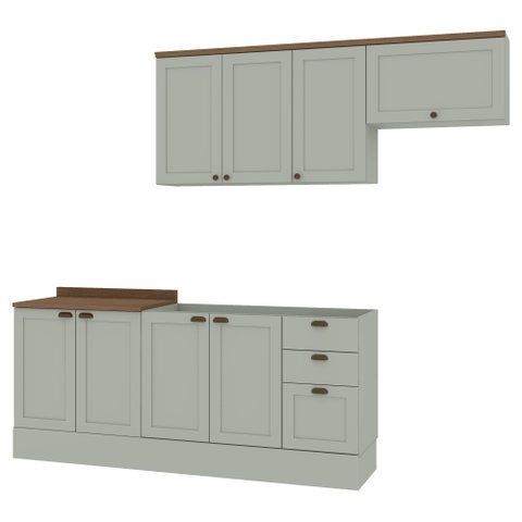 Conjunto Cozinha Modulada 4 Peças Cm0044 Linha Iluminata Genialflex