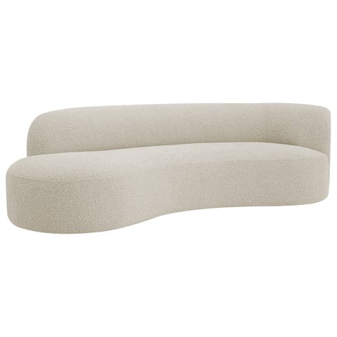 Divã Recamier Orgânico Tokyo 180cm Lado Esquerdo Bouclé