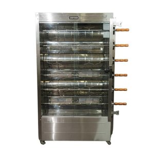 Forno Assador de Frangos a Gás Rotativo Infravermelho 6 Espetos Frg6 - Croydon