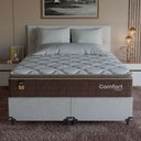 Ver imagem 6 de Cama Box Queen + Colchão Comfort Class Pillow Top 158x198cm Marrom/suede Branco