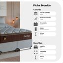 Ver imagem 3 de Cama Box Queen + Colchão Comfort Class Pillow Top 158x198cm Marrom/suede Branco