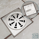 Ver imagem 4 de Ralo Grelha Para Banheiro 15x15 Inox Alto Padrão Abre Fecha