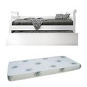 Ver imagem 1 de Bicama Babá Júlia Branco Brilho com 2 Colchões ? Carolina