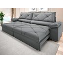 Ver imagem 2 de Sofá com Carregador Usb e Molas no Assento Retrátil Reclinável Nice 2,50m Velosuede - Netsofas