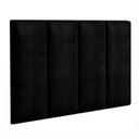 Ver imagem 2 de Cabeceira Quarto Suspensa Solteiro Lisa Dubai 90cm - Preto Suede
