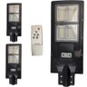 Luminaria Solar 240w Led Poste 3 Und Sensor Controle Refletor Jardins Iluminaçao Externa - 1