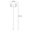 Ver imagem 3 de Kit 2 Postes Luminária Branco 1,6m Jardim 2 Lâmpadas E27 Grega Lente Fosca Dital
