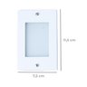 Balizador de Embutir Escada Parede Branco 4x2 Alumínio + Lâmpada Led G9 5w Branco Quente - 4