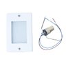 Balizador de Embutir Escada Parede Branco 4x2 Alumínio + Lâmpada Led G9 5w Branco Quente - 3