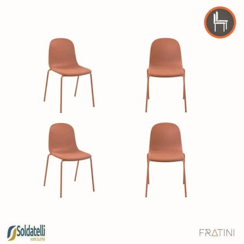 Kit 4 Cadeiras Design Bilbao Várias Cores - Fratini
