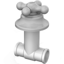 Ver imagem 1 de Registro de Pressão Luxo Soldável Bitola 25mm Linha Porto Belo Cor Cinza Durín