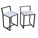 Ver imagem 4 de Mesa Prime 4 Cadeiras Quadrada BF Decor Prime Compacta Preto/Branco