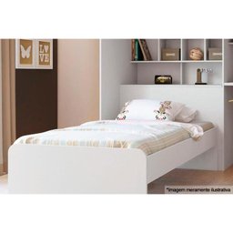 Cama Solteiro Conect Branco - Santos Andirá - 3 Cama Solteiro Conect Branco - Santos Andirá - 3