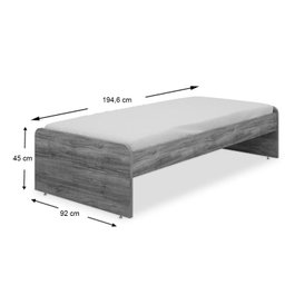 Cama Solteiro Conect Branco - Santos Andirá - 2 Cama Solteiro Conect Branco - Santos Andirá - 2