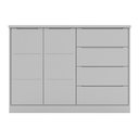 Ver imagem 5 de Jogo de Quarto Infantil Pietra com Guarda Roupa e Cômoda Cinza - PR Baby