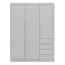 Jogo de Quarto Infantil Pietra com Guarda Roupa e Cômoda Cinza - PR Baby - 3 Jogo de Quarto Infantil Pietra com Guarda Roupa e Cômoda Cinza - PR Baby - 3