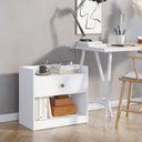 Ver imagem 3 de Gaveteiro Alef - 1 Gaveta e Nicho Inferior - Mdp com Pintura Uv - Colibri - Branco Fosco