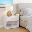 Ver imagem 6 de Gaveteiro Alef - 1 Gaveta e Nicho Inferior - Mdp com Pintura Uv - Colibri - Branco Fosco