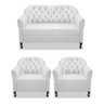 Kit Namoradeira e 02 Poltrona Julia A02 Branco - 1