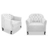 Kit Namoradeira e 02 Poltrona Julia A02 Branco - 4