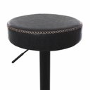 Ver imagem 3 de Kit 3 Banquetas Altas Com Encosto Baixo Estofado Para Cozinha Balcão Bancada Ilha Luxo Viena Preta