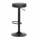 Ver imagem 4 de Kit 3 Banquetas Altas Com Encosto Baixo Estofado Para Cozinha Balcão Bancada Ilha Luxo Viena Preta