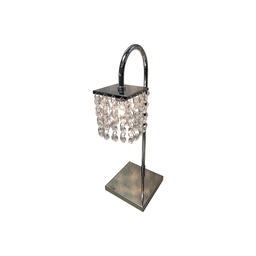 Luminária Abajur de mesa Cristal legitimo  fino acabamento Led Inclusa - 2