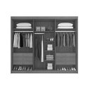 Ver mais imagens de Guarda Roupa Casal 6 Portas Ripadas e 6 Gavetas Atenas Cinamomo - Conquista