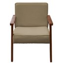 Ver imagem 6 de Poltrona Decorativa Vitoria P/ Sala e Recepção - Lobo Shopp:bege