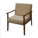 Ver imagem 2 de Poltrona Decorativa Vitoria P/ Sala e Recepção - Lobo Shopp:bege