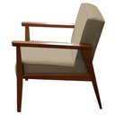Ver imagem 5 de Poltrona Decorativa Vitoria P/ Sala e Recepção - Lobo Shopp:bege