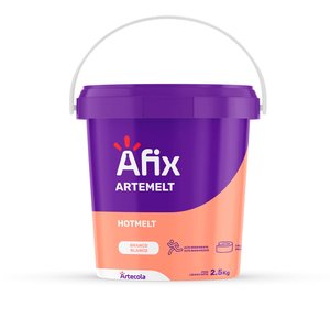 Adesivo Hot Melt Branco Afix Artecola 2,5 Kg