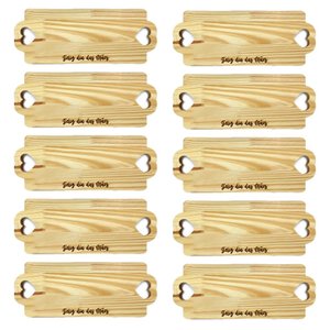 Kit 10 Tábuas Bandeja Feliz Dia das Mães - Decoração Madeira de Pinus para Mesa Posta