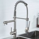 Ver imagem 2 de Torneira para Cozinha Gourmet Monocomando Bico Duplo Cromada