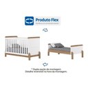 Ver imagem 4 de Berço / Mini Cama Infantil Ternura 3 em 1 Branco/jequitiba - Henn