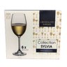 Conj 6 Taças Bohemia Titanium Sylvia Vinho Branco 250ml - 1