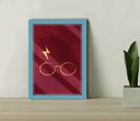 Ver imagem 1 de Quadro Decorativo Harry Potter Óculos + Vidro 33x25 Estudio:azul