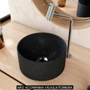 Ver imagem 2 de Cuba Pia para Banheiro Redonda 26cm Celine C08 Preto Granit - Mpozenato