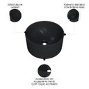 Ver imagem 3 de Cuba Pia para Banheiro Redonda 26cm Celine C08 Preto Granit - Mpozenato