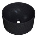Ver imagem 1 de Cuba Pia para Banheiro Redonda 26cm Celine C08 Preto Granit - Mpozenato