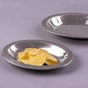 Ver imagem 2 de 6 Travessas de Inox Ovais para Servir Porções Saladas 20cm Baixelas Fundas Pequenas Hercules