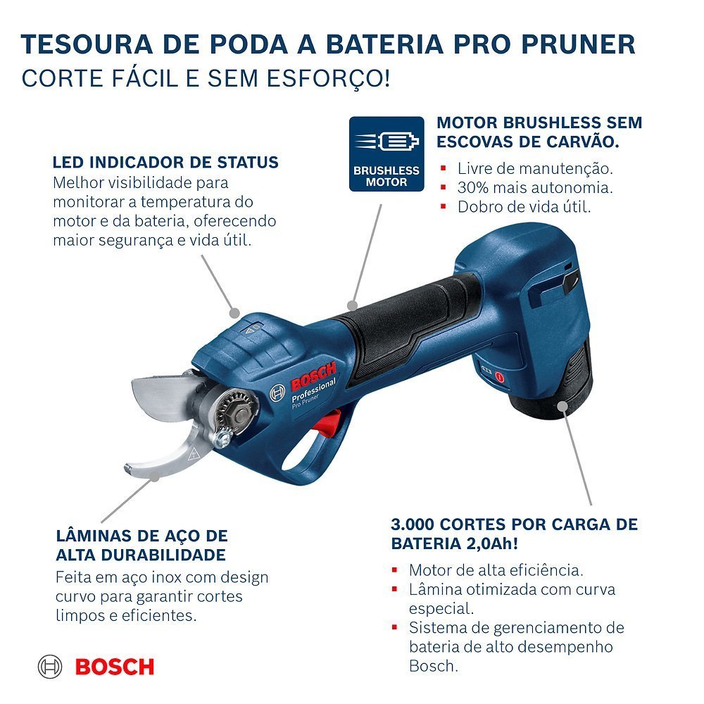 Tesoura Bosch Pro Pruner Bivolt - 7