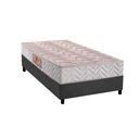 Ver imagem 1 de Conjunto Box Solteiro: Colchão Espuma Paropas D28 Pasquale Clean + Base Crc Suede Gray (88x188)