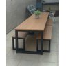 Mesa Estilo/Modelo Industrial com 4 bancos (2,50 x 0,90) - 1