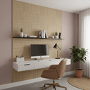 Ver imagem 5 de Painel Ripado Eva Laminado Autocolante 5 Ripas 1,1m para Meia Parede Creme