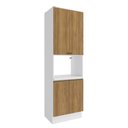 Ver imagem 1 de Kit Forno Celeste Kappesberg 100% Mdf 4 Portas Branco/nogueira 70cm