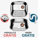 Ver imagem 2 de Tanque Inox 50x40 + Tanque S/esfregador Grande 304 - Sobrepo