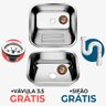 Tanque Inox 50x40 + Tanque S/esfregador Grande 304 - Sobrepo - 2