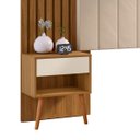 Ver imagem 3 de Cabeceira Box Zara com Capitonê e Mesa de Cabeceira - Robel - Ml Robel Móveis Cabeceira Casal e Quee
